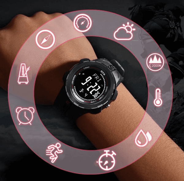 Digitale Sport Horloge Activity Tracker Outdoor E0013