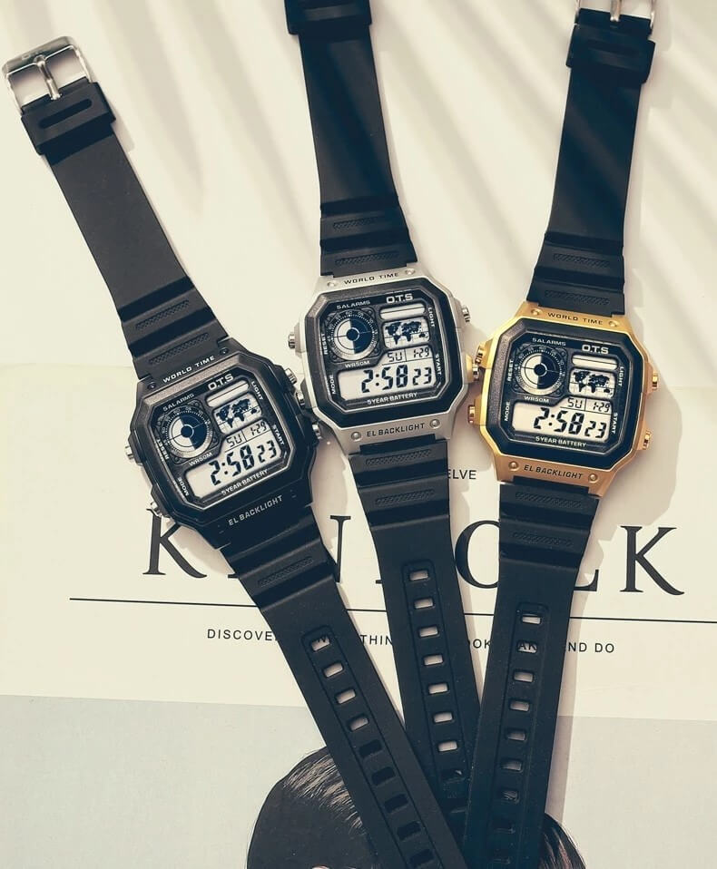 Digitaal Horloge World Style Kid Vierkant 7039G